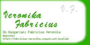 veronika fabricius business card